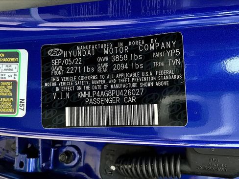 Used 2023 Hyundai Elantra Limited w/ Cargo Package image 41