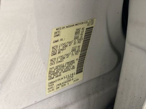 Used 2018 Nissan Titan S w/ GAWR Package AWD/4WD image 20