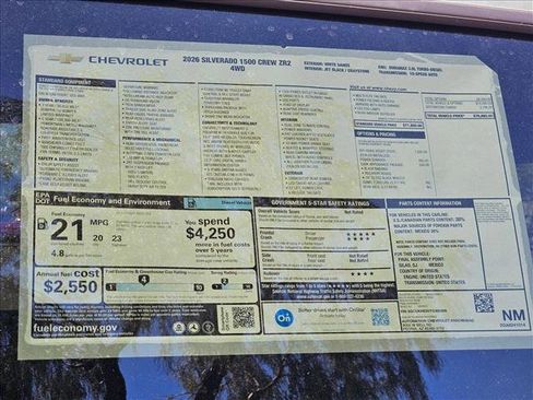 New 2026 Chevrolet Silverado 1500 ZR2 AWD/4WD image 18