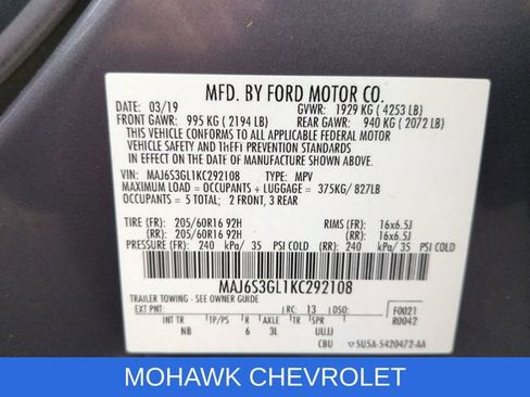 Used 2019 Ford EcoSport SE w/ SE Convenience Package image 34