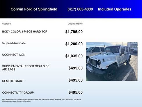 Used 2013 Jeep Wrangler Unlimited Sahara w/ Connectivity Group image 5