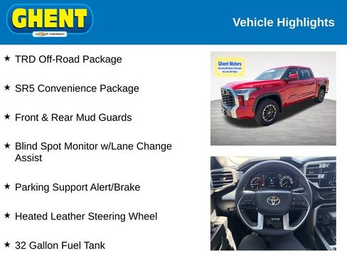 Used 2024 Toyota Tundra SR5 w/ TRD Off-Road Package AWD/4WD image 2