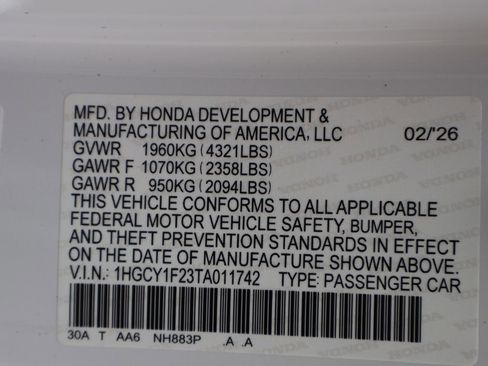 New 2026 Honda Accord LX image 42