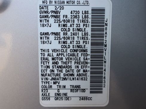 Used 2020 Nissan Rogue SV w/ Premium Package AWD/4WD image 46