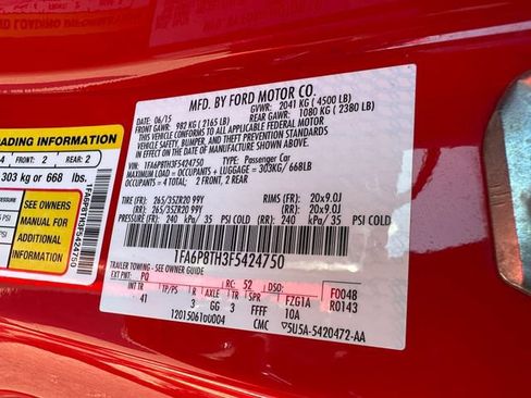 Used 2015 Ford Mustang Premium w/ Equipment Group 201A RWD image 24