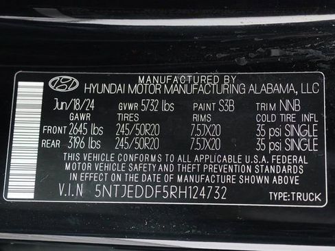 Used 2024 Hyundai Santa Cruz Limited AWD/4WD image 29