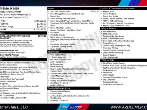 Used 2025 BMW iX M60 AWD/4WD image 3
