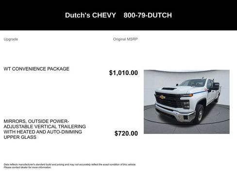 Used 2024 Chevrolet Silverado 2500 W/T w/ WT Convenience Package RWD image 5