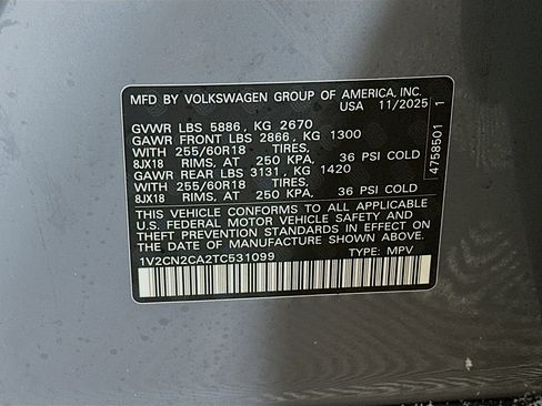 New 2026 Volkswagen Atlas Peak Edition image 32