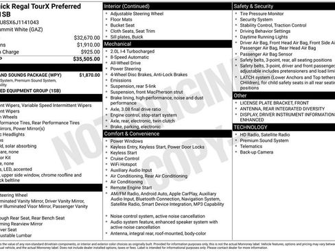 Used 2018 Buick Regal Preferred w/ Sights and Sounds Package image 6