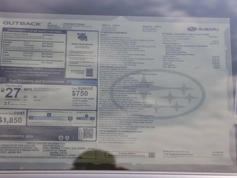 New 2026 Subaru Outback Premium AWD/4WD image 2