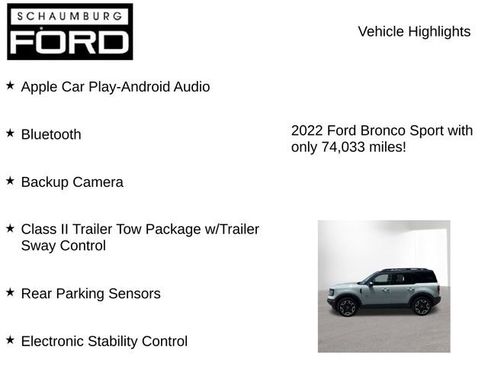 Used 2022 Ford Bronco Sport Outer Banks w/ Tech Package AWD/4WD image 8