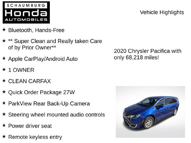 Used 2020 Chrysler Pacifica Touring FWD image 7
