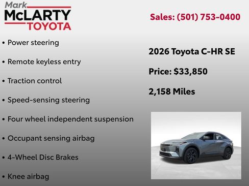 Certified 2026 Toyota C-HR AWD/4WD image 30