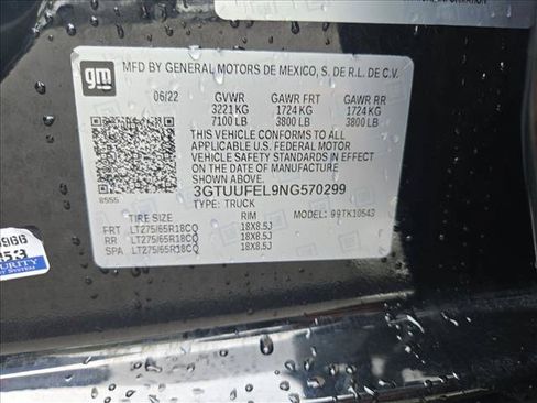 Used 2022 GMC Sierra 1500 AT4X AWD/4WD image 25