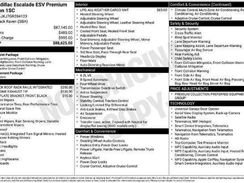Used 2016 Cadillac Escalade ESV Premium AWD/4WD image 34