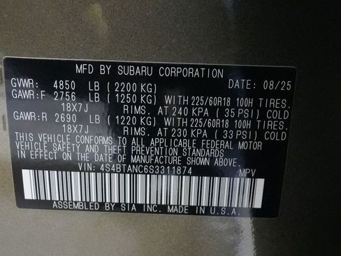 Used 2025 Subaru Outback Limited image 43