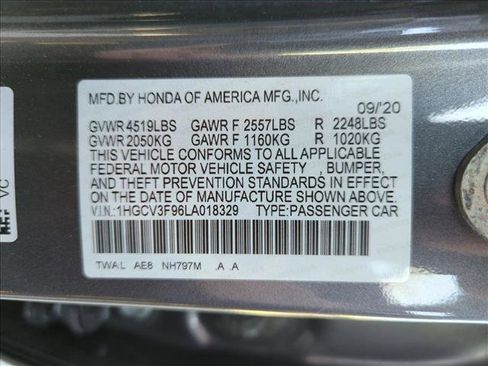 Certified 2020 Honda Accord Touring image 15