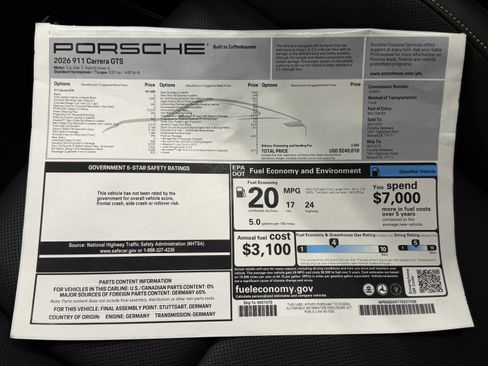 New 2026 Porsche 911 Carrera GTS image 61