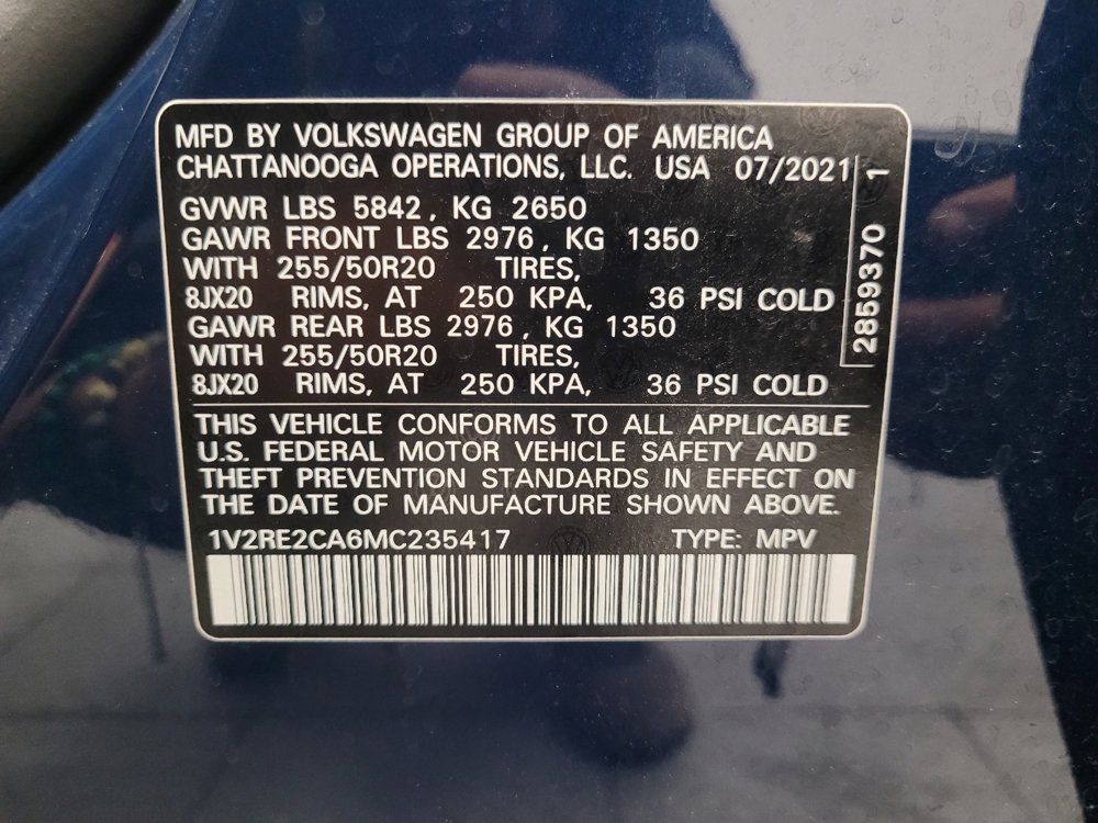 Used 2021 Volkswagen Atlas Cross Sport SE w/ Panoramic Sunroof Package AWD/4WD image 33