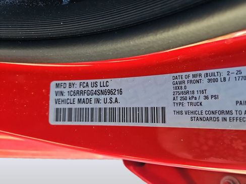 Used 2025 RAM 1500 Tradesman w/ Night Edition image 17