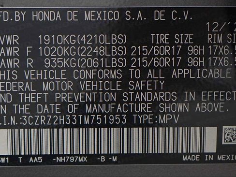 New 2026 Honda HR-V LX image 21