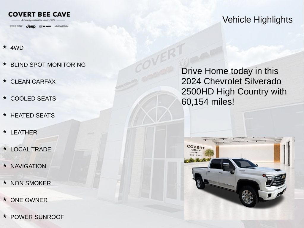Used 2024 Chevrolet Silverado 2500 High Country w/ High Country Premium Package AWD/4WD image 6