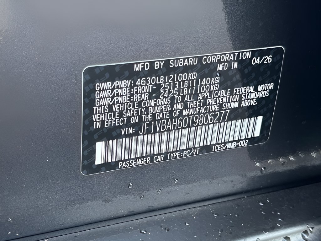 New 2026 Subaru WRX Premium AWD/4WD image 22