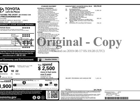 Used 2019 Toyota Tacoma TRD Sport image 12