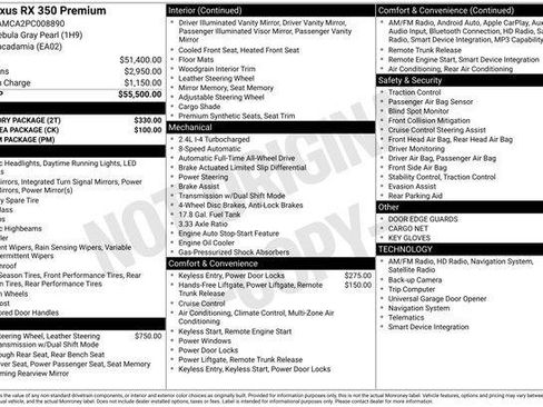 Certified 2023 Lexus RX 350 Premium w/ Accessory Package AWD/4WD image 42