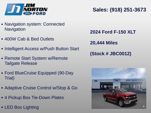 Used 2024 Ford F150 XLT w/ Equipment Group 302A MID AWD/4WD image 31