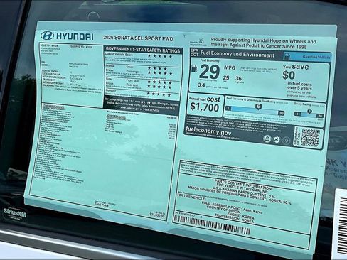 New 2026 Hyundai Sonata SEL image 16