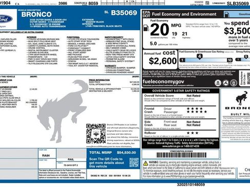 Used 2025 Ford Bronco Outer Banks AWD/4WD image 3