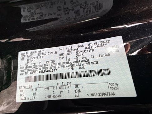 Used 2020 Ford F150 Lariat w/ Equipment Group 502A Luxury image 36