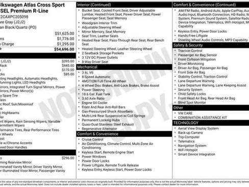 Certified 2023 Volkswagen Atlas Cross Sport SEL Premium R-Line AWD/4WD image 53