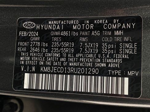 Certified 2024 Hyundai Tucson Limited AWD/4WD image 38