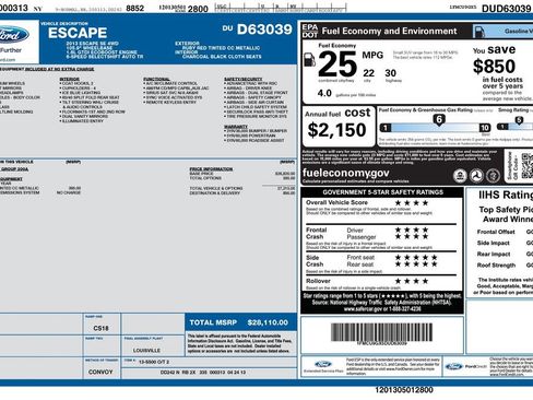 Used 2013 Ford Escape SE AWD/4WD image 2