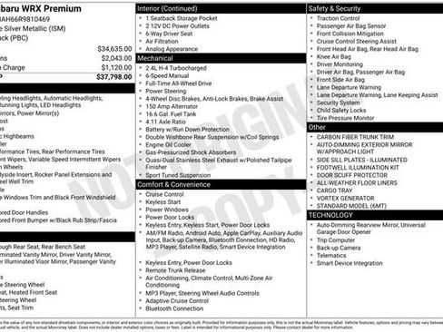 Used 2024 Subaru WRX Premium image 37