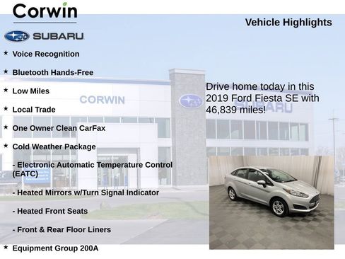 Used 2019 Ford Fiesta SE w/ Cold Weather Package image 6