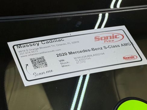 Used 2020 Mercedes-Benz S 63 AMG 4MATIC Sedan image 23