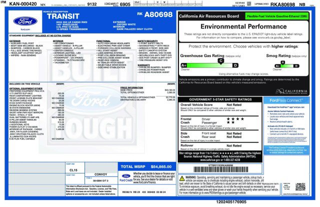 Used 2024 Ford Transit 250 Low Roof w/ Interior Upgrade Package RWD image 3