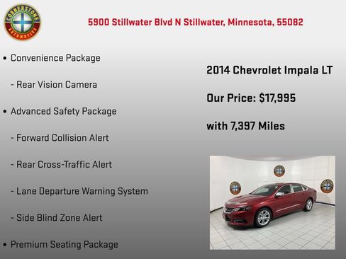 Used 2014 Chevrolet Impala LT w/ Premium Seating Package FWD image 10