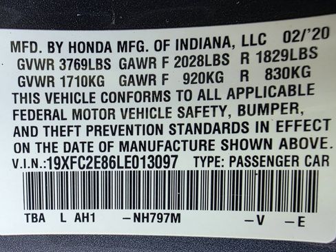 Used 2020 Honda Civic Sport image 37