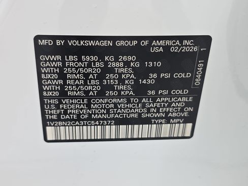 New 2026 Volkswagen Atlas SEL image 37