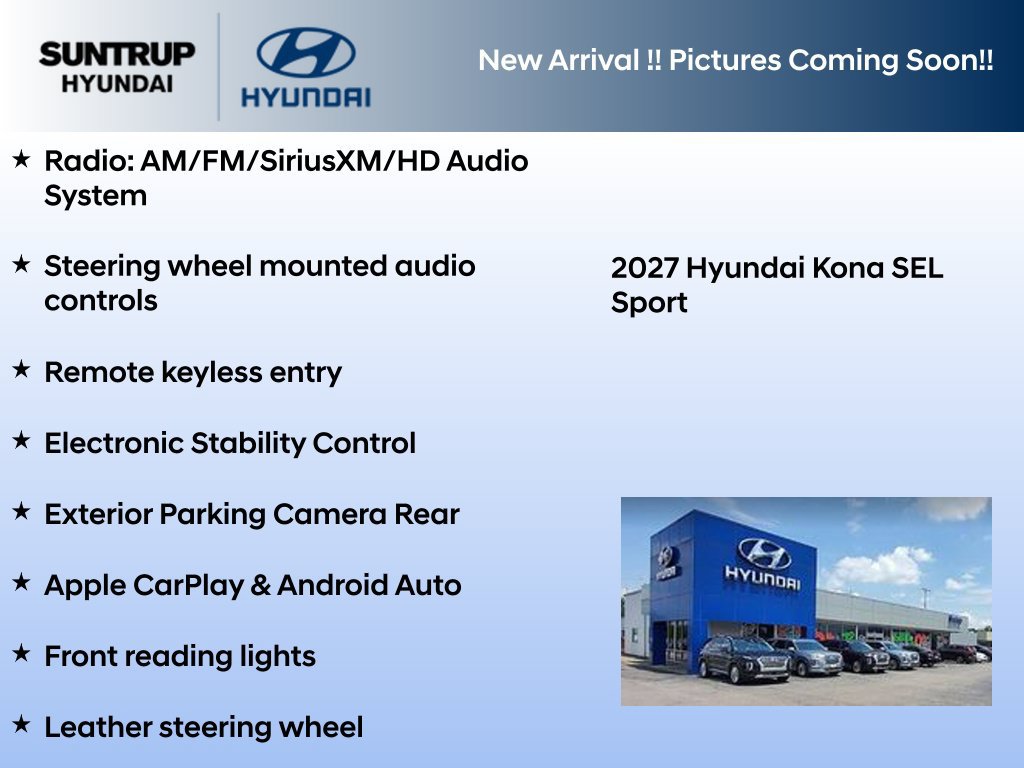 New 2027 Hyundai Kona SEL Sport AWD/4WD image 2