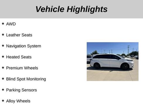 Used 2025 Toyota Sienna XSE w/ XSE Plus Package AWD/4WD image 5