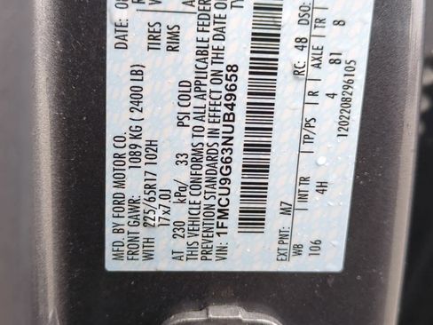 Used 2022 Ford Escape SE w/ Convenience Package image 33