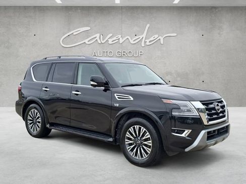 Used 2021 Nissan Armada SL w/ Captain's Chairs Package image 2