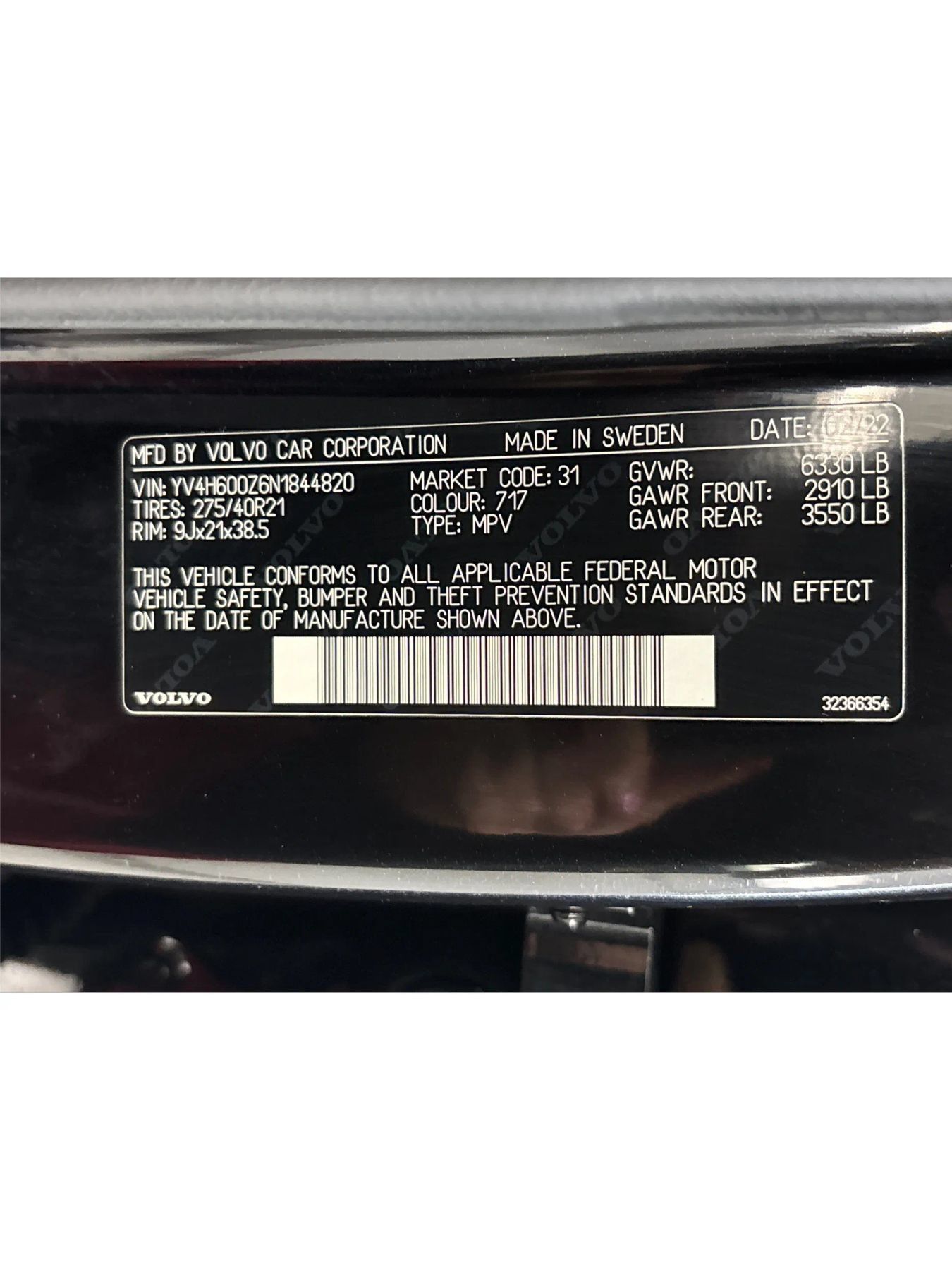 Used 2022 Volvo XC90 T8 Inscription Expression w/ Climate Package AWD/4WD image 28