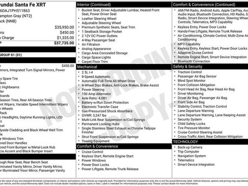 Certified 2023 Hyundai Santa Fe XRT AWD/4WD image 38